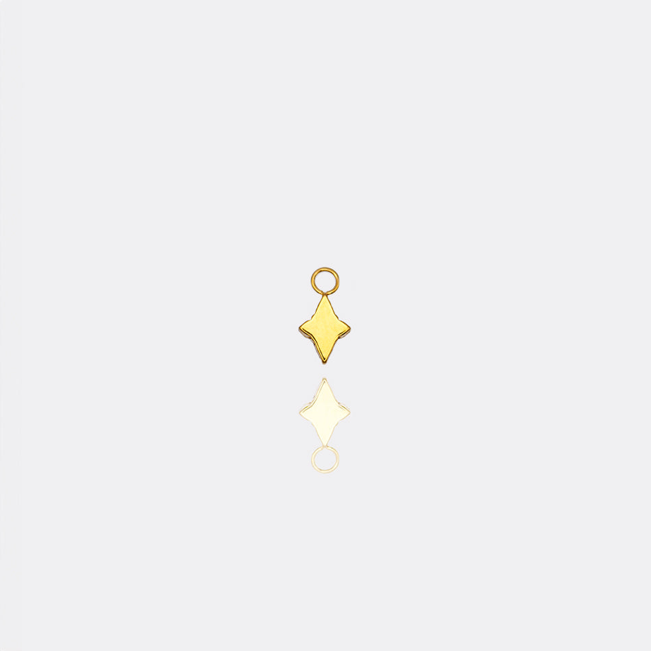 Crystalline Cross Charm