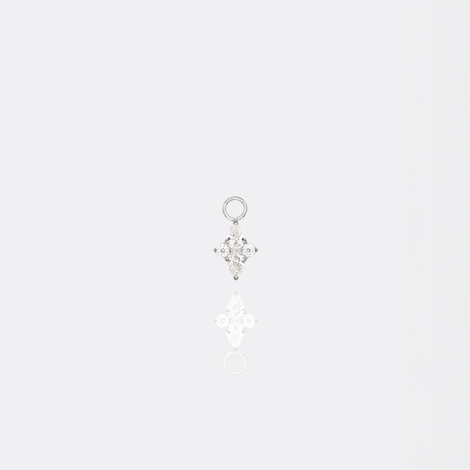 Crystalline Cross Charm