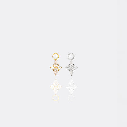 Crystalline Cross Charm