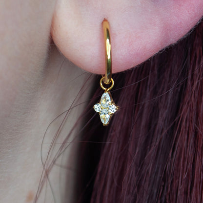 Crystalline Cross Charm